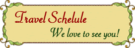 Ornamental Applique's Travel Schedule