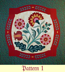Folk Art Red and Green Block