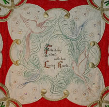 Closeup of center inking