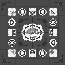 mockup of another Baltimore Album style quilt